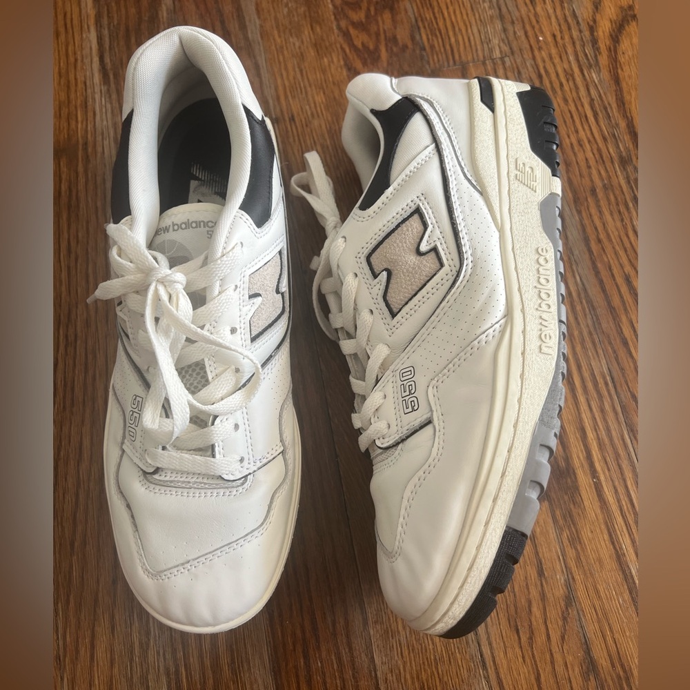 New Balance 550 Cream Black Sae Salt White Men’s.